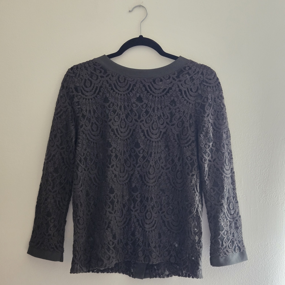 Banana Republic Olive Lace Blouse